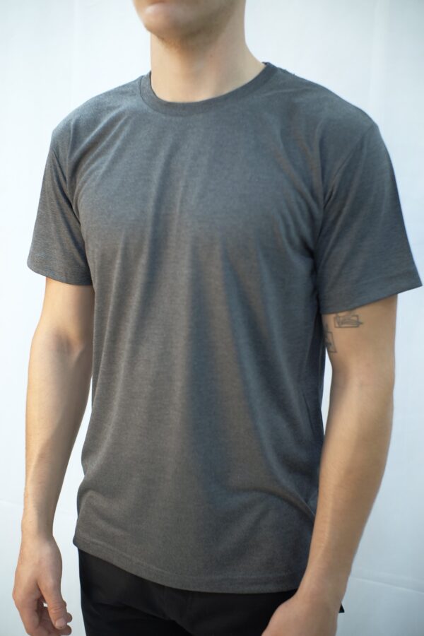 Camiseta Slim PV masculina m. curta, cor mescla clara - Image 2