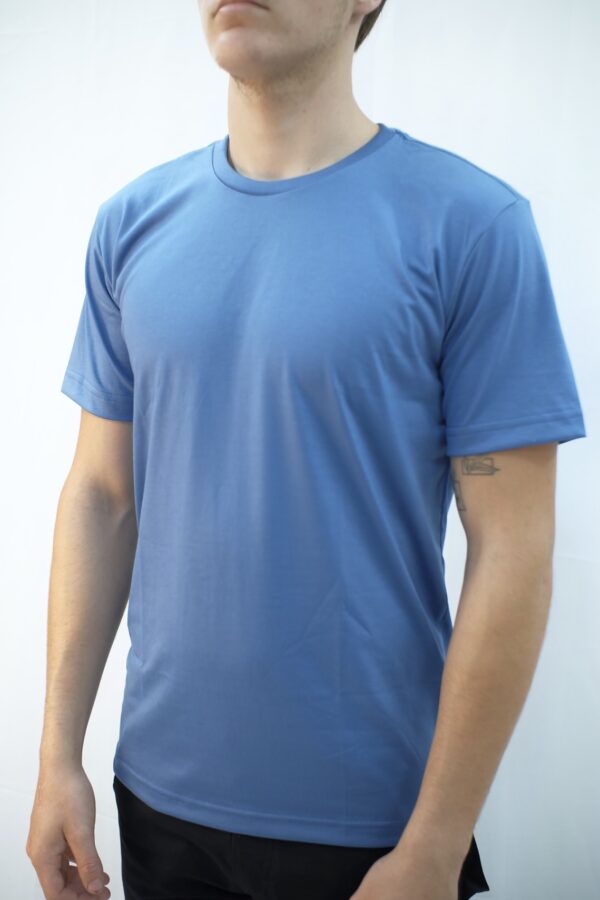 Camiseta Slim PV masculina m. curta, cor azul petróleo - Image 2